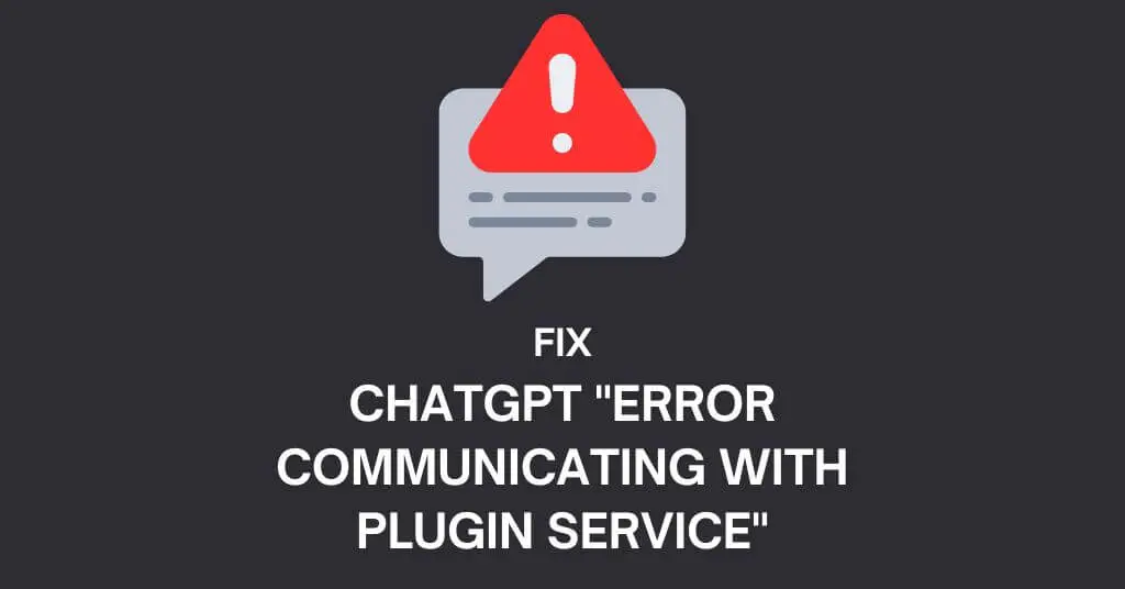 Исправить ошибку ChatGPT при взаимодействии со службой плагинов